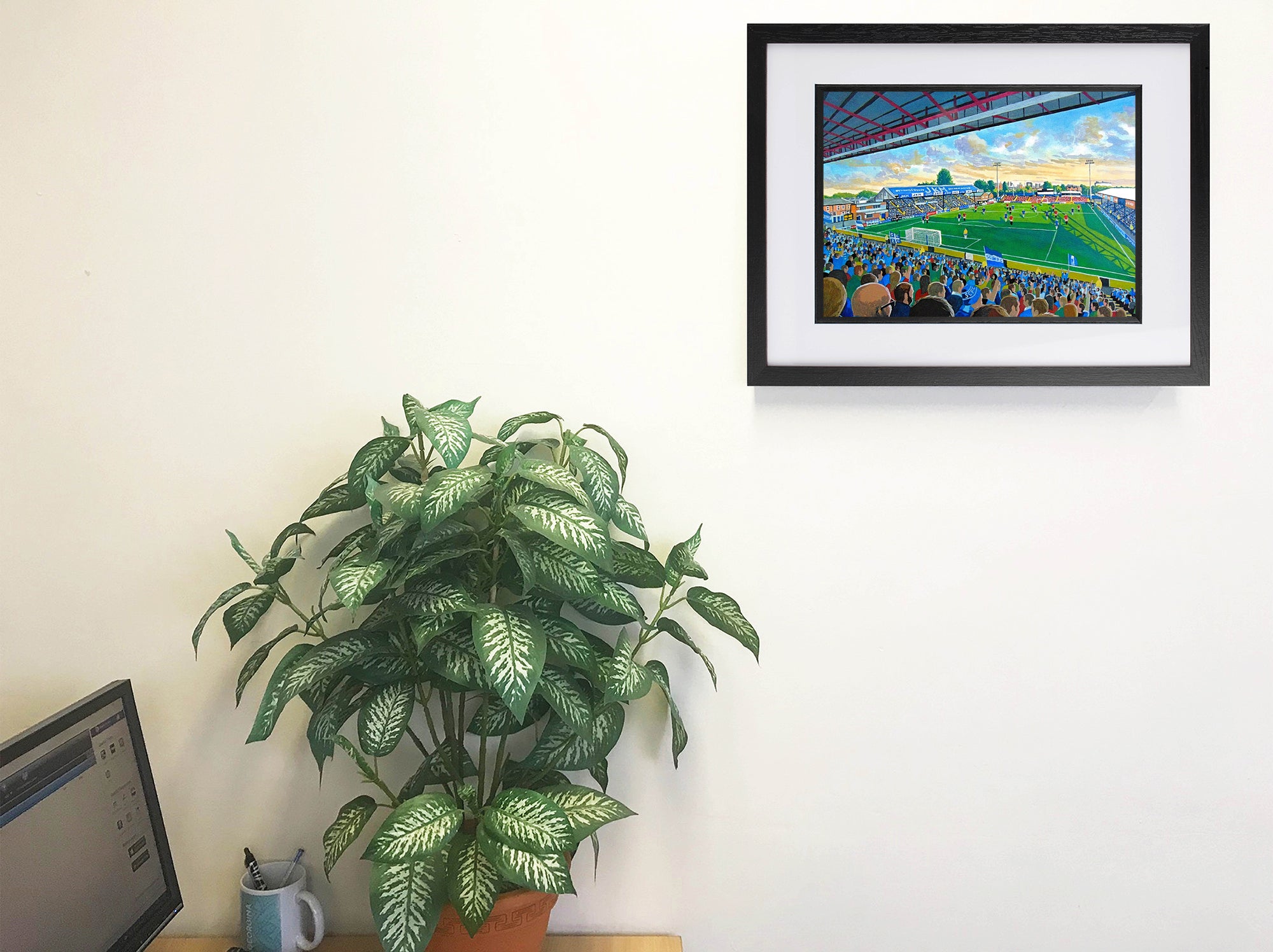 Stockport County FC Edgeley Park Stadium Wall Art A4 Print