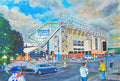 Leeds United FC Elland Road Stadium 'Going to the Match' Wall Art A4 Print