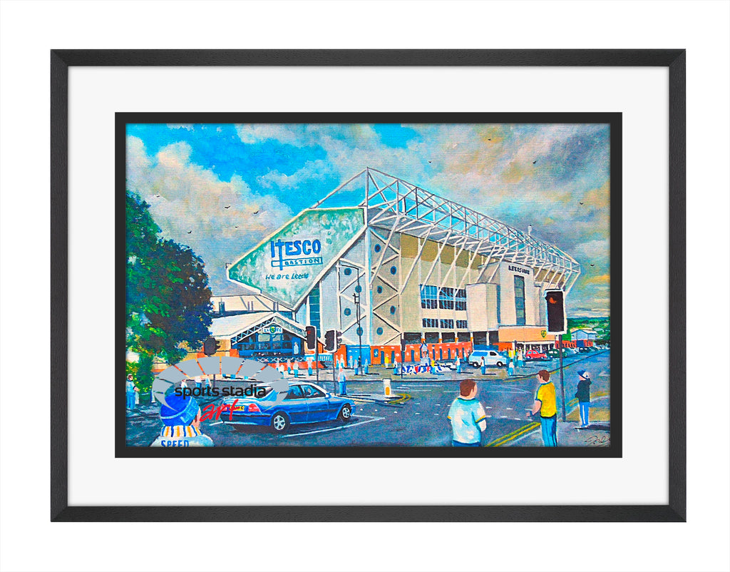 Leeds United FC Elland Road Stadium 'Going to the Match' Wall Art A4 Print