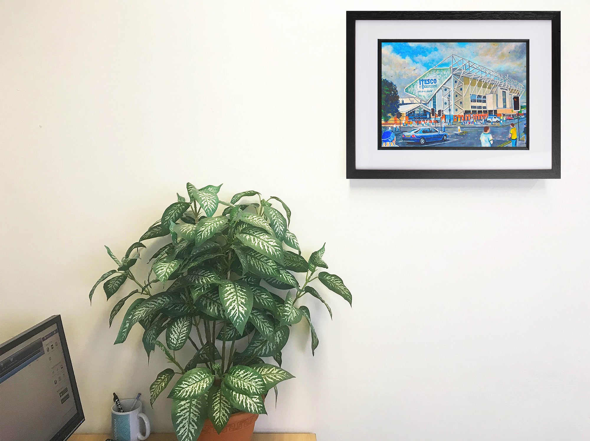 Leeds United FC Elland Road Stadium 'Going to the Match' Wall Art A4 Print