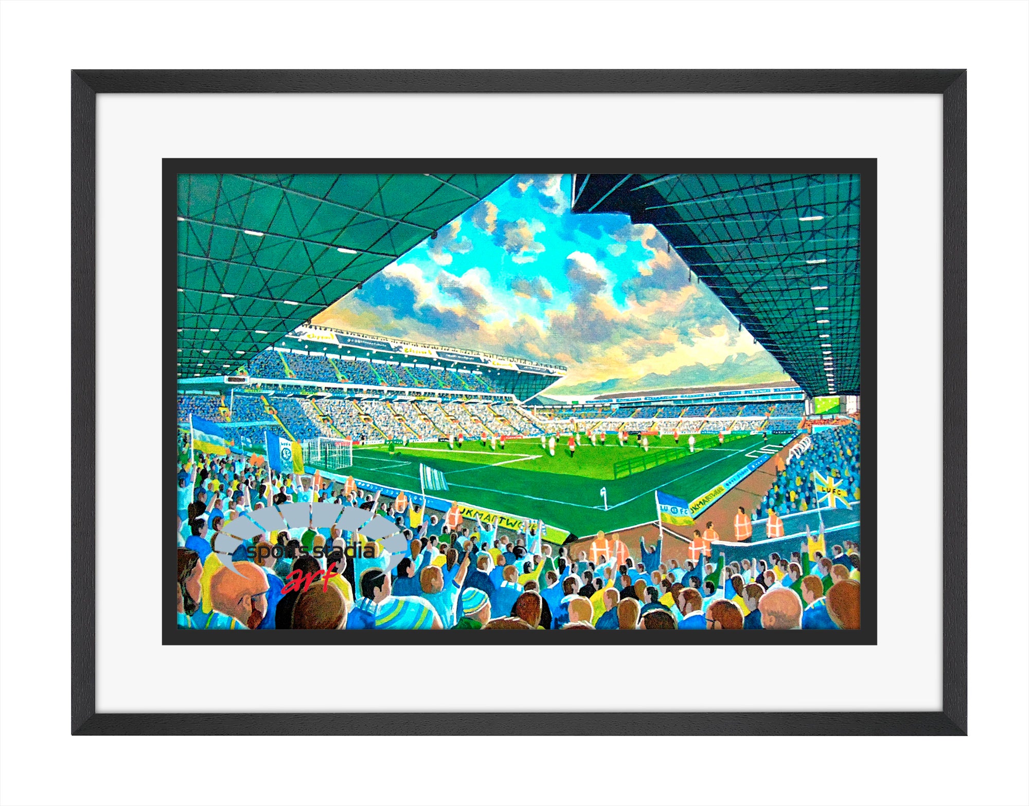 Leeds United FC Elland Road Stadium Wall Art A4 Print