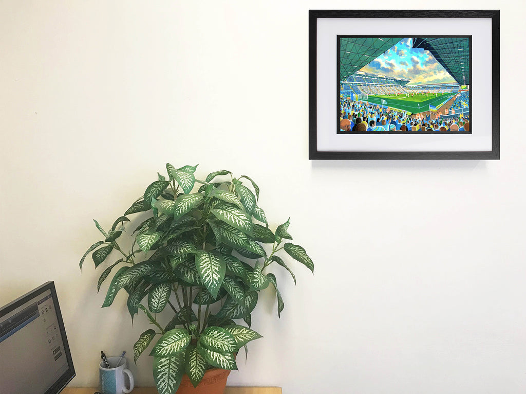 Leeds United FC Elland Road Stadium Wall Art A4 Print