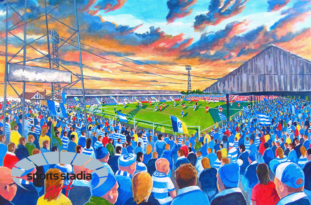 Reading FC Elm Park Stadium Wall Art A4 Print
