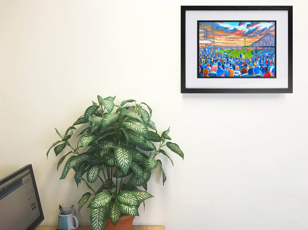 Reading FC Elm Park Stadium Wall Art A4 Print