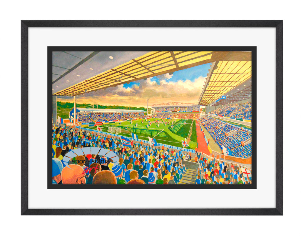 Blackburn Rovers FC Ewood Park Stadium Wall Art A4 Print