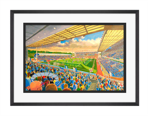 Blackburn Rovers FC Ewood Park Stadium Wall Art A4 Print