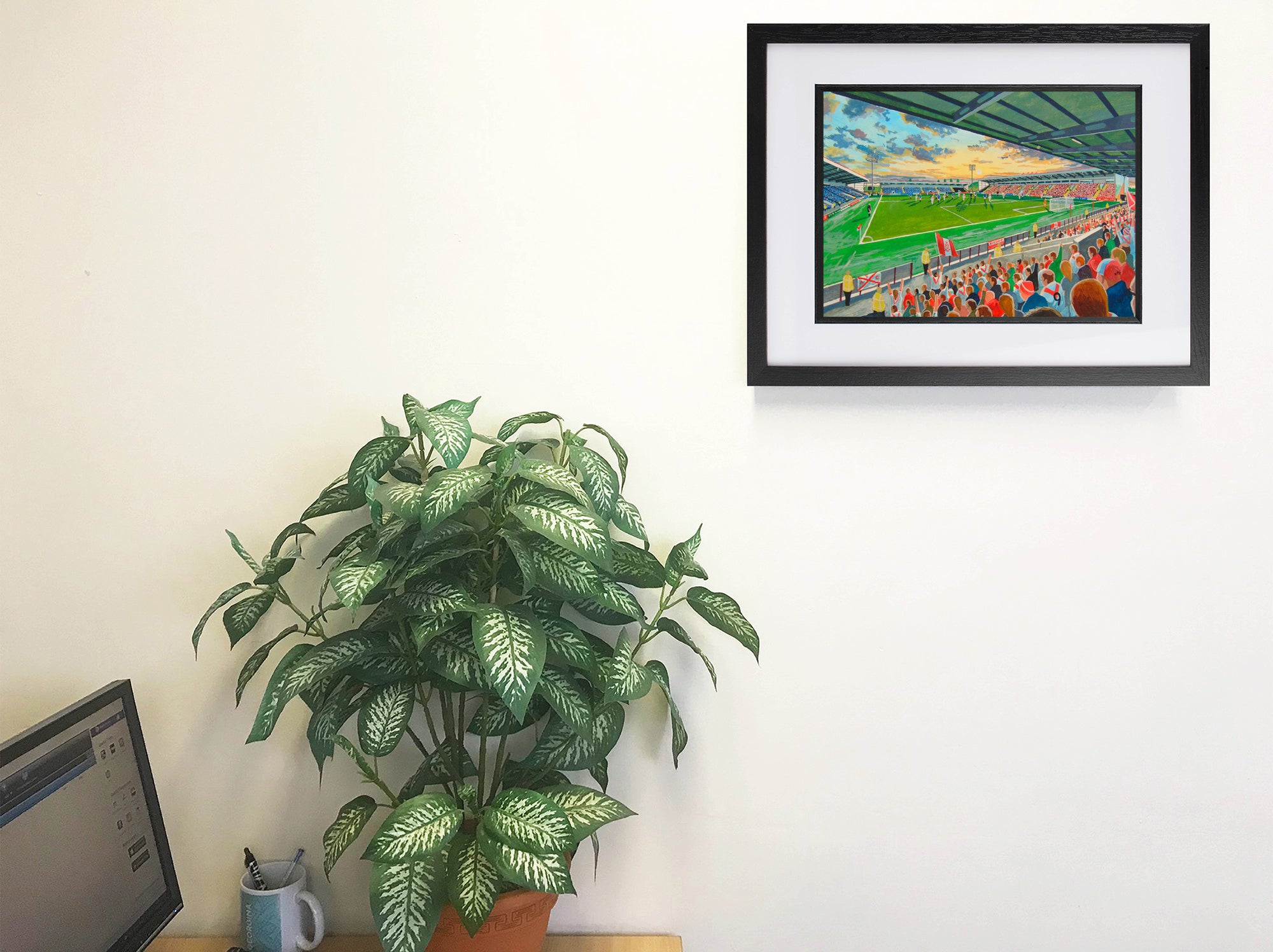 Airdrie FC Excelsior Stadium Wall Art A4 Print