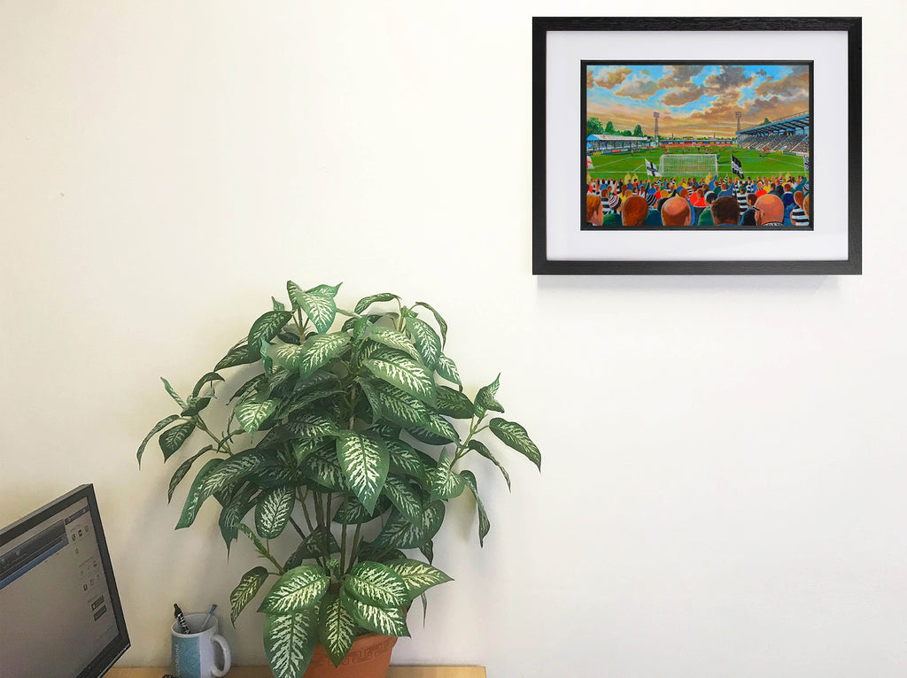 Darlington FC Feethams Stadium Wall Art A4 Print