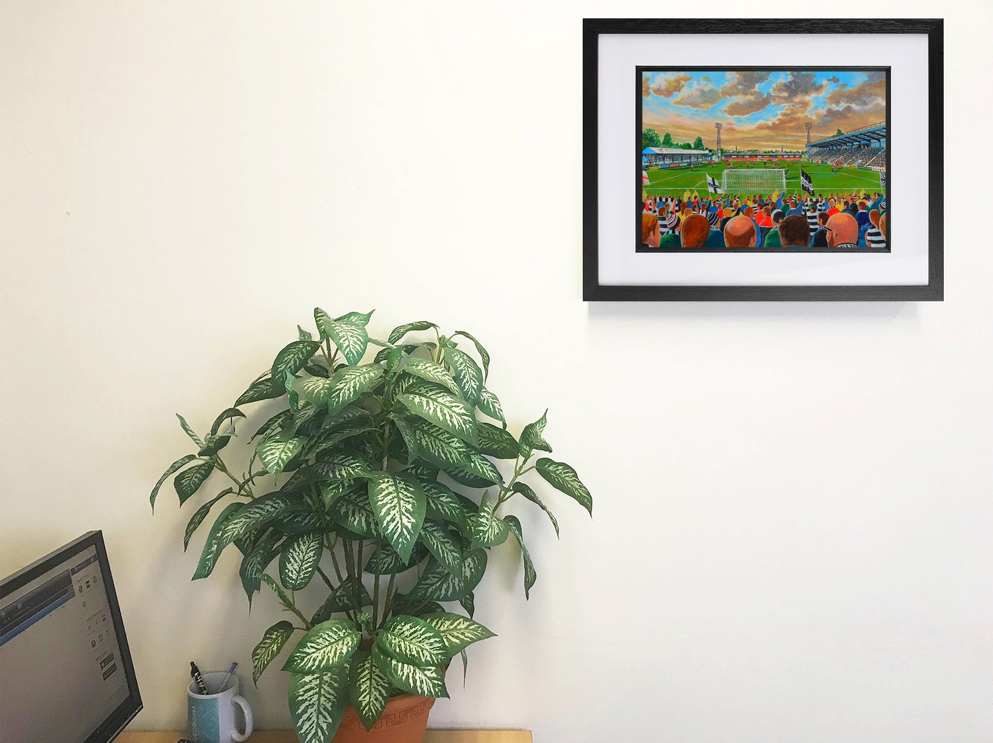 Darlington FC Feethams Stadium Wall Art A4 Print