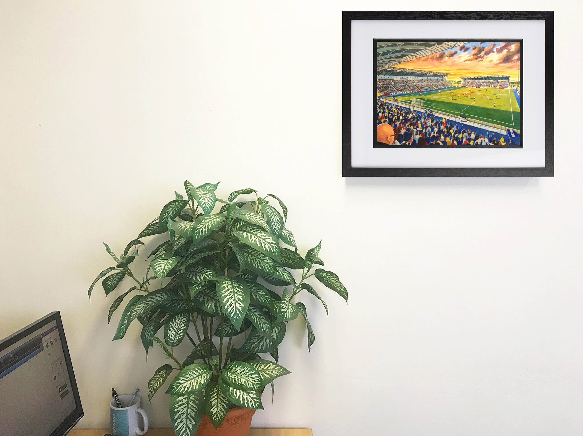 Falkirk Stadium Wall Art A4 Print