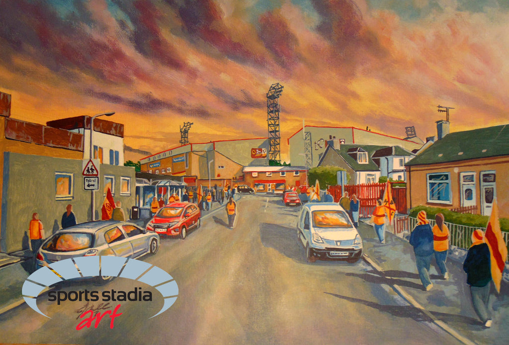 Motherwell FC Fir Park Stadium 'Going to the Match' Wall Art A4 Print
