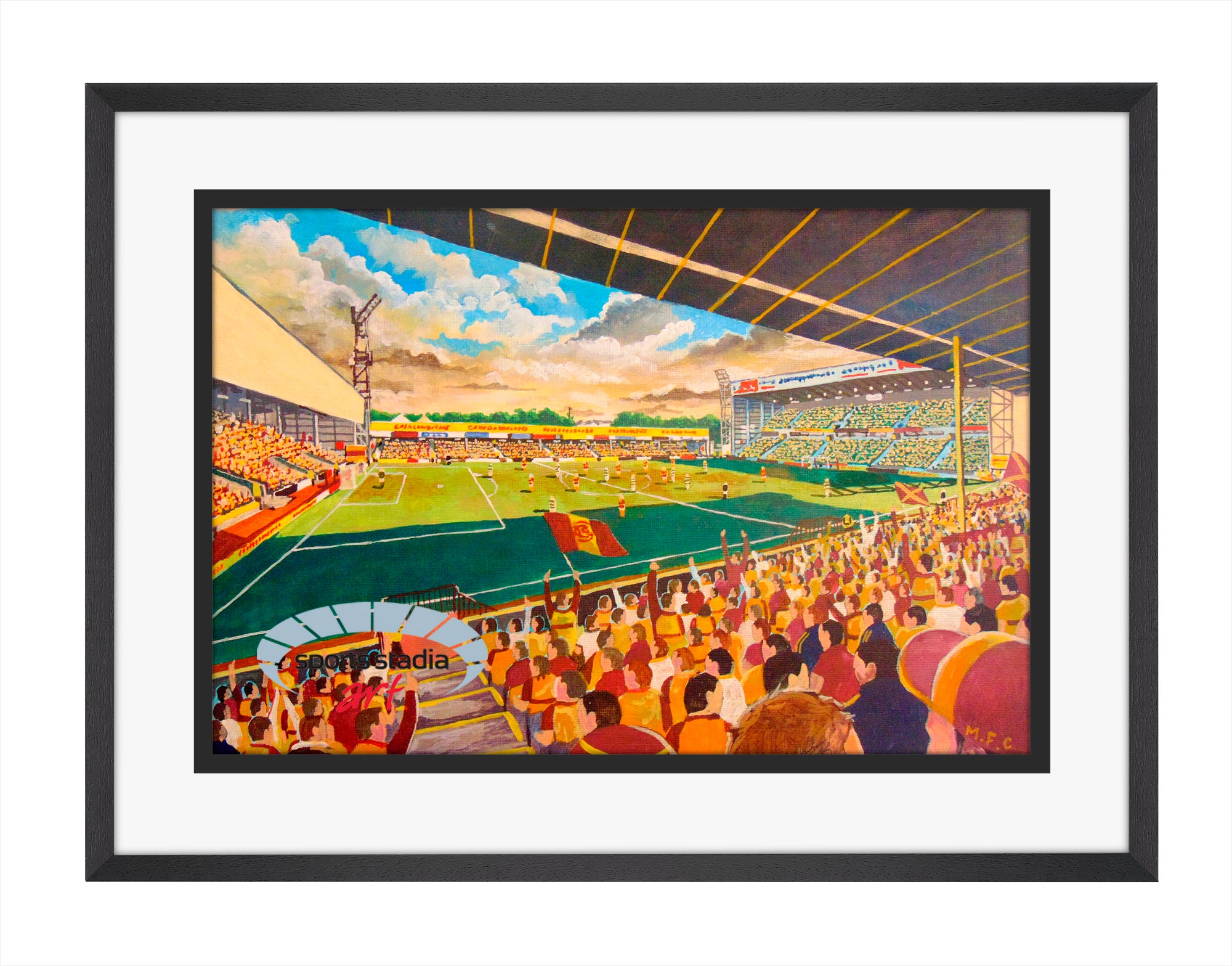 Motherwell FC Fir Park Stadium Wall Art A4 Print