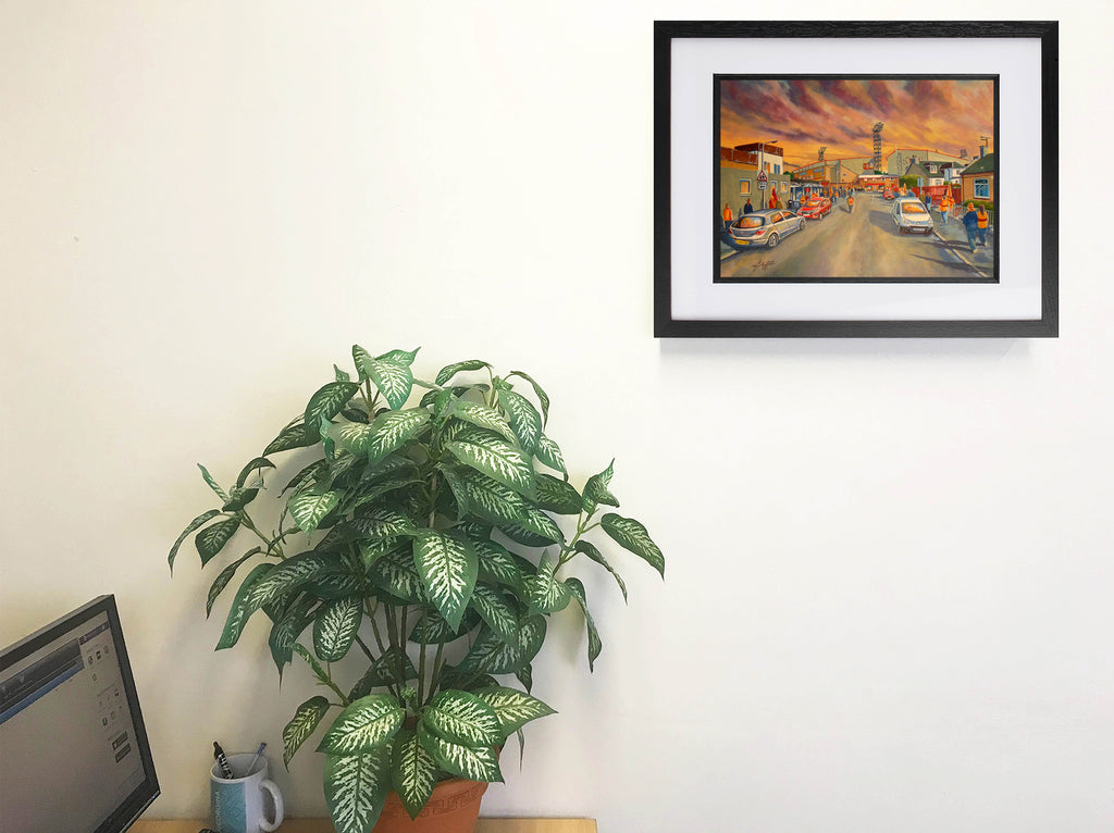 Motherwell FC Fir Park Stadium 'Going to the Match' Wall Art A4 Print