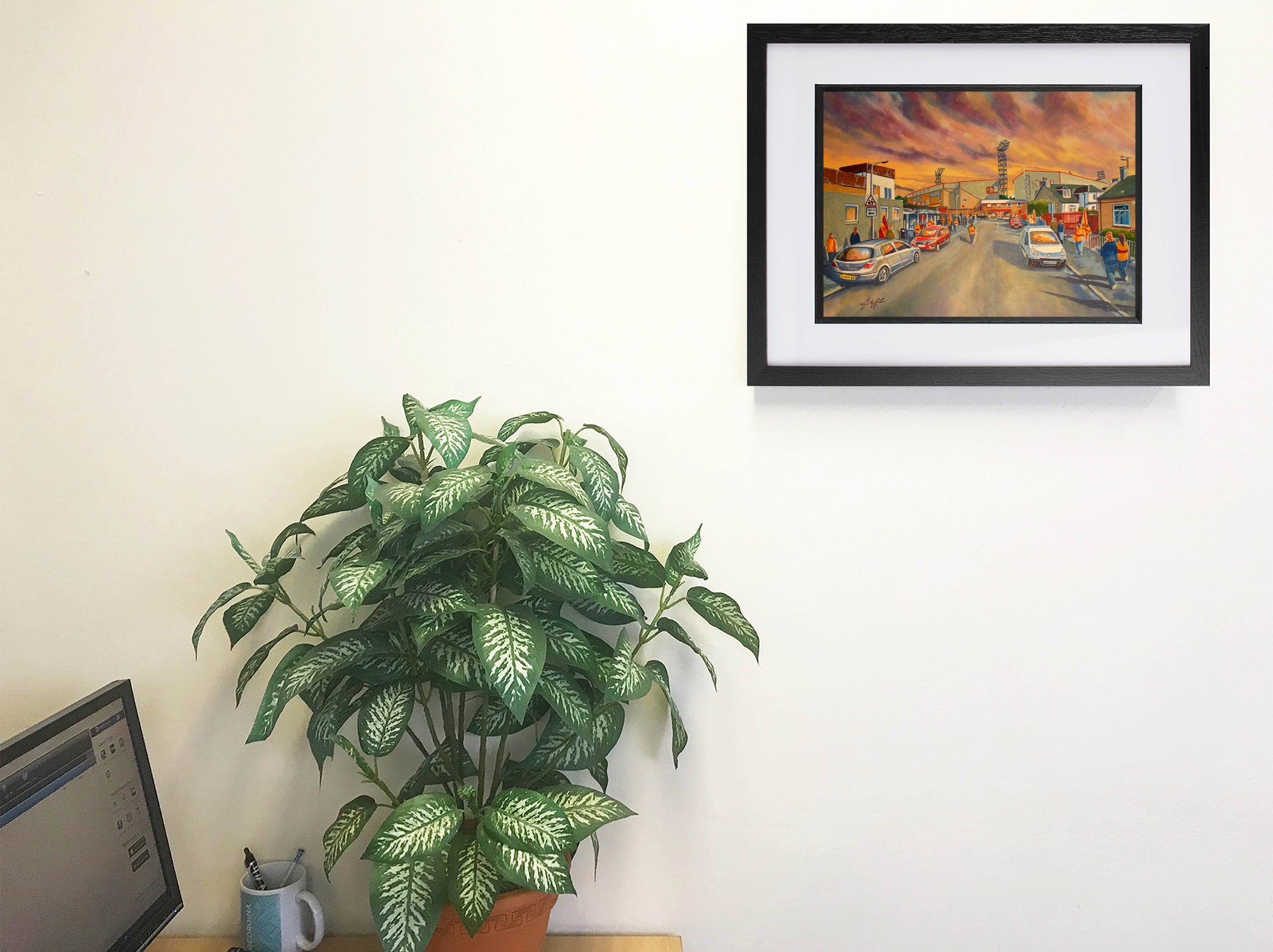 Motherwell FC Fir Park Stadium 'Going to the Match' Wall Art A4 Print