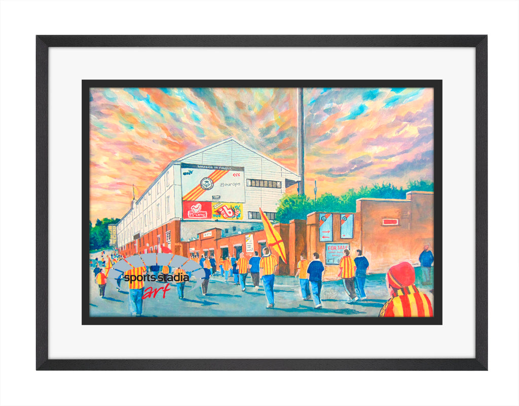 Partick Thistle FC Firhill Stadium 'Going to the Match' Wall Art A4 Print