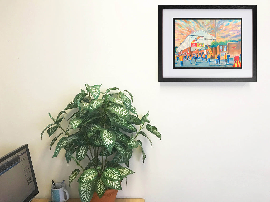 Partick Thistle FC Firhill Stadium 'Going to the Match' Wall Art A4 Print