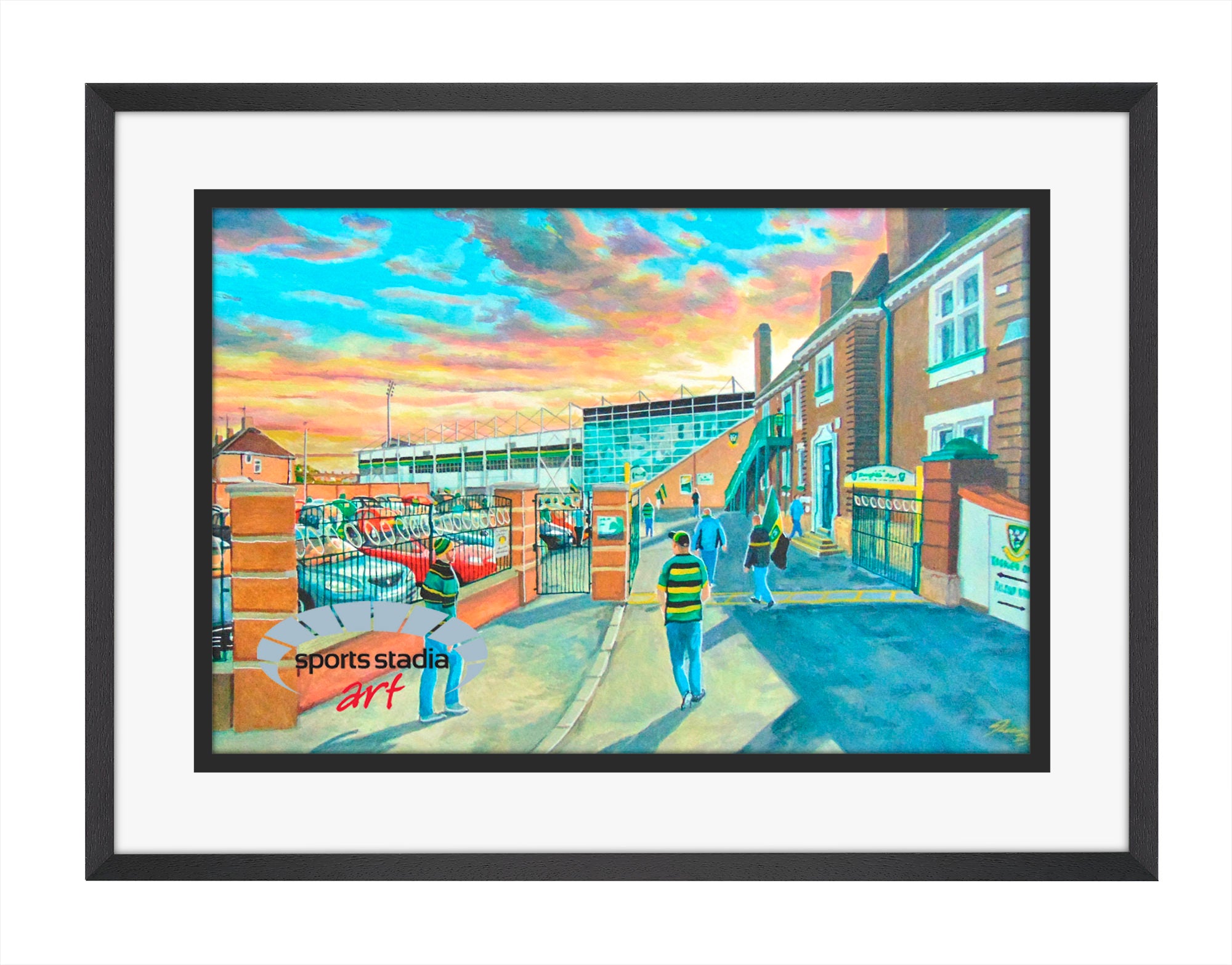 Northampton Saints Rugby Union 'Going to the Match' Wall Art A4 Print