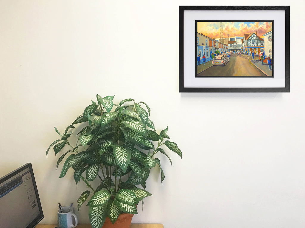 Portsmouth FC Fratton Park Stadium 'Going to the Match' Wall Art A4 Print