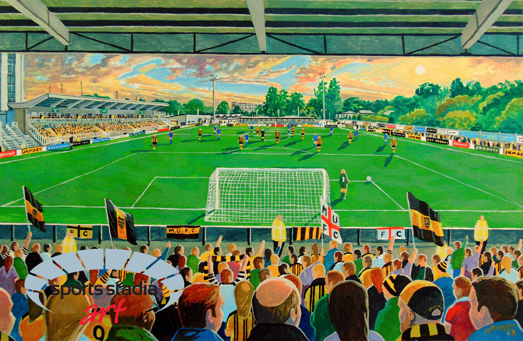 Maidstone United FC Gallagher Stadium Wall Art A4 Print