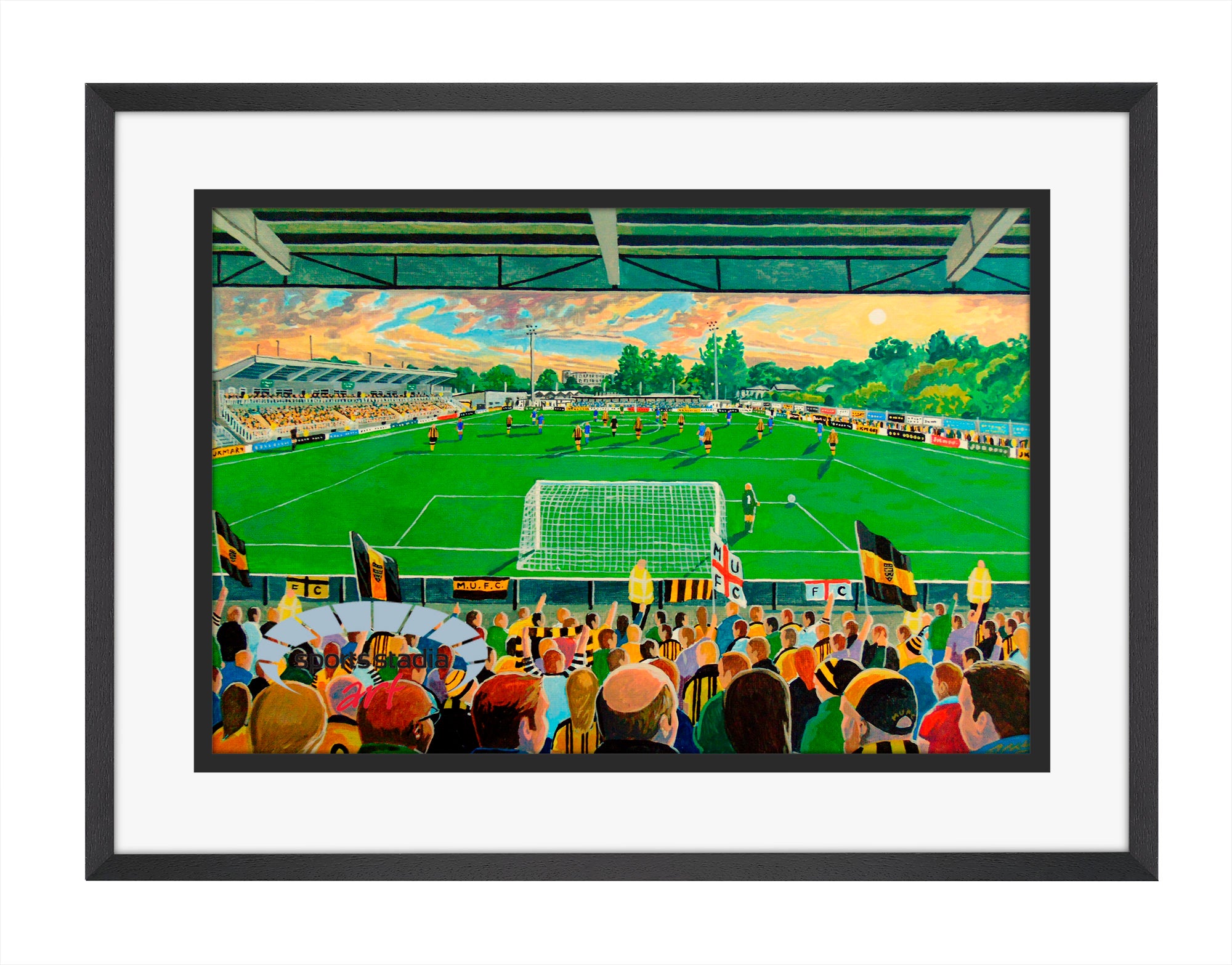 Maidstone United FC Gallagher Stadium Wall Art A4 Print