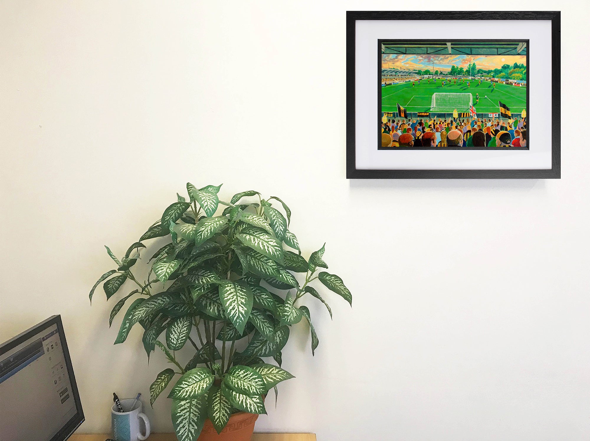 Maidstone United FC Gallagher Stadium Wall Art A4 Print