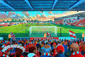 Morecambe FC Globe Arena Stadium Wall Art A4 Print