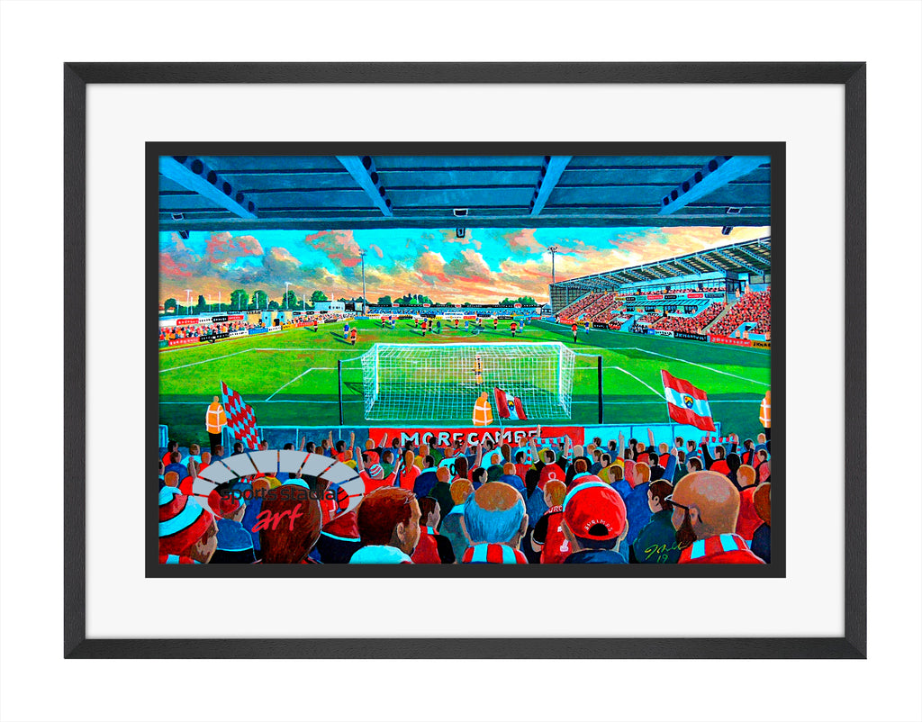 Morecambe FC Globe Arena Stadium Wall Art A4 Print