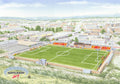 Gloucester City FC Meadow Park New Stadium Wall Art A4 Print
