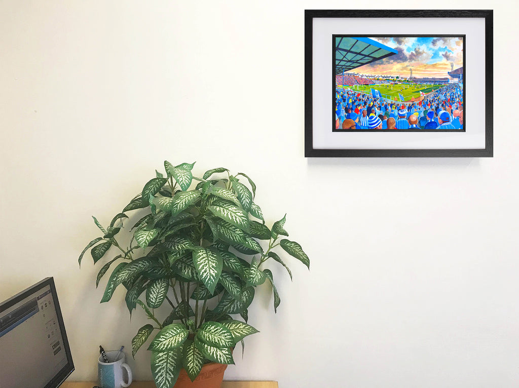Brighton & Hove Albion FC Goldstone Ground Stadium Wall Art A4 Print