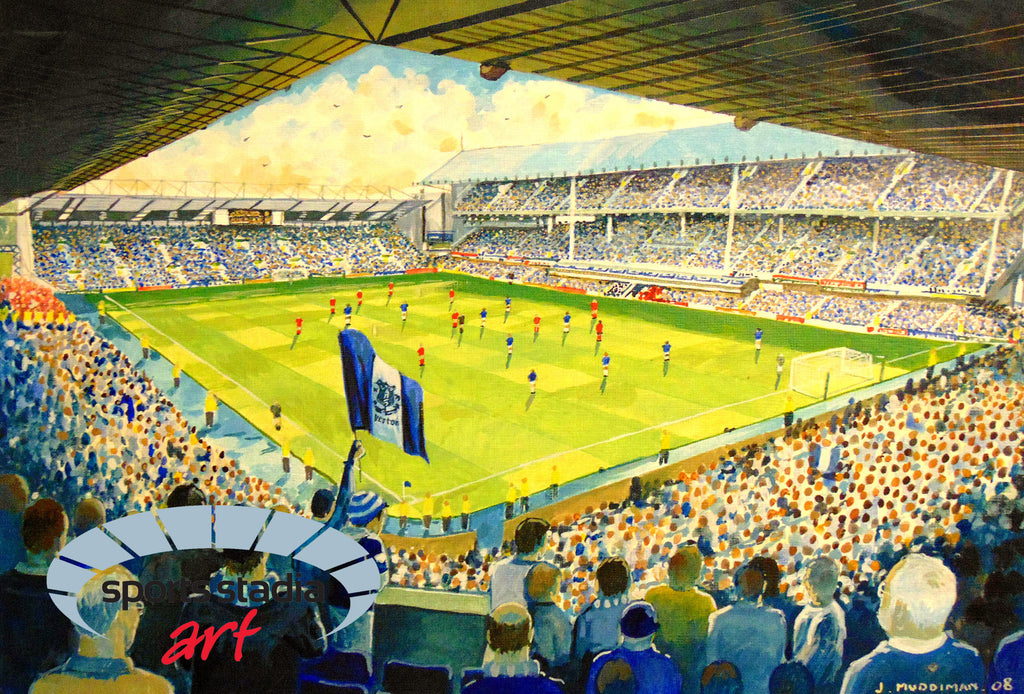 Everton FC Goodison Park Stadium Wall Art A4 Print
