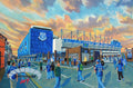 Everton FC Goodison Park Stadium 'Going to the Match' Wall Art A4 Print