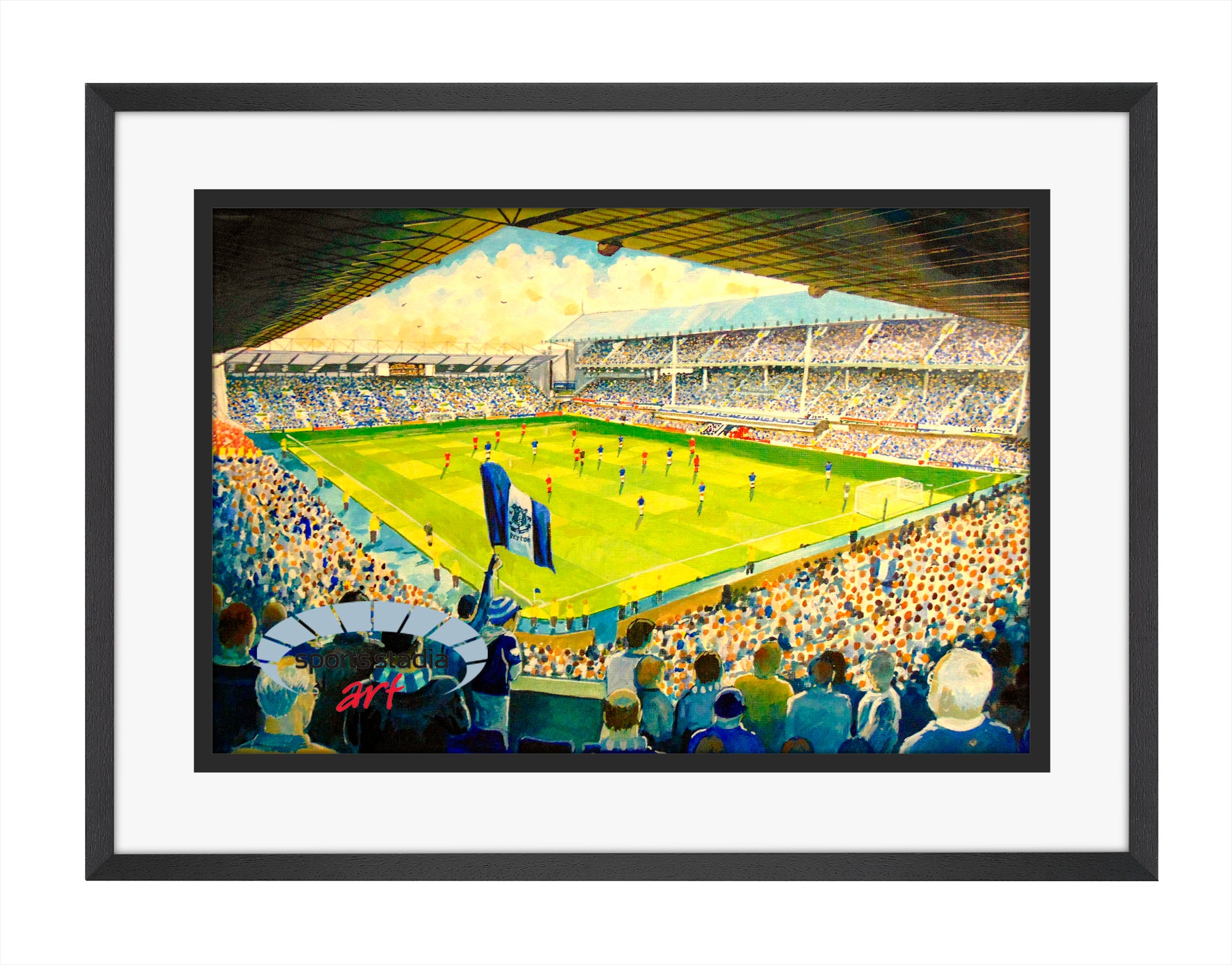 Everton FC Goodison Park Stadium Wall Art A4 Print
