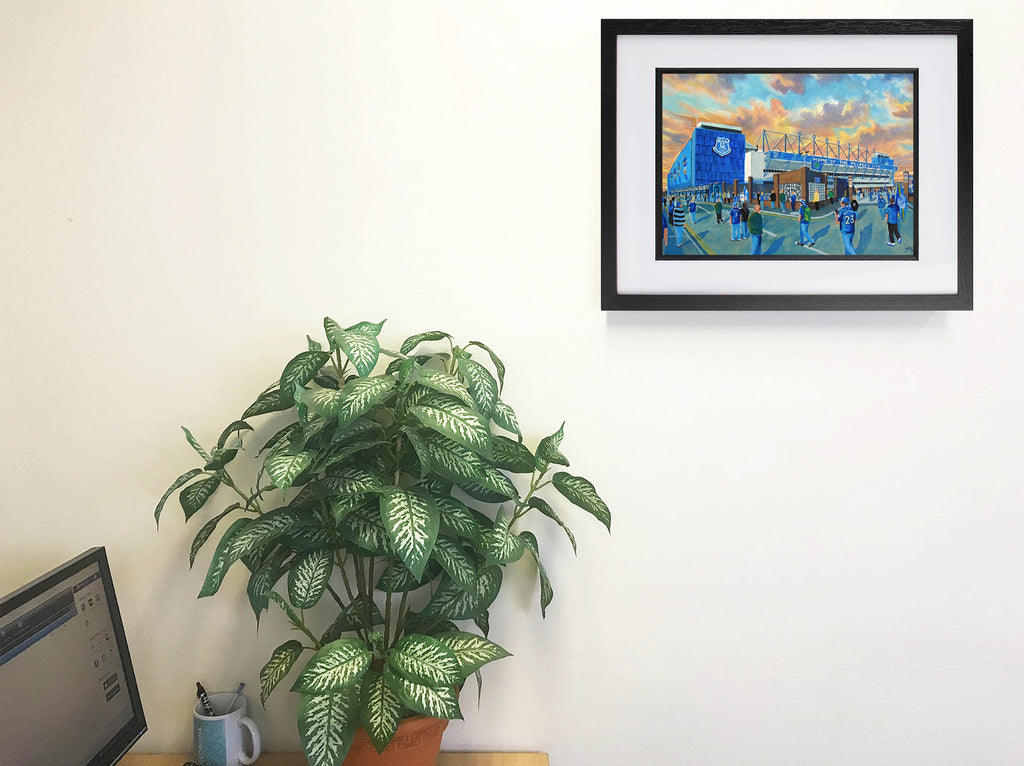Everton FC Goodison Park Stadium 'Going to the Match' Wall Art A4 Print