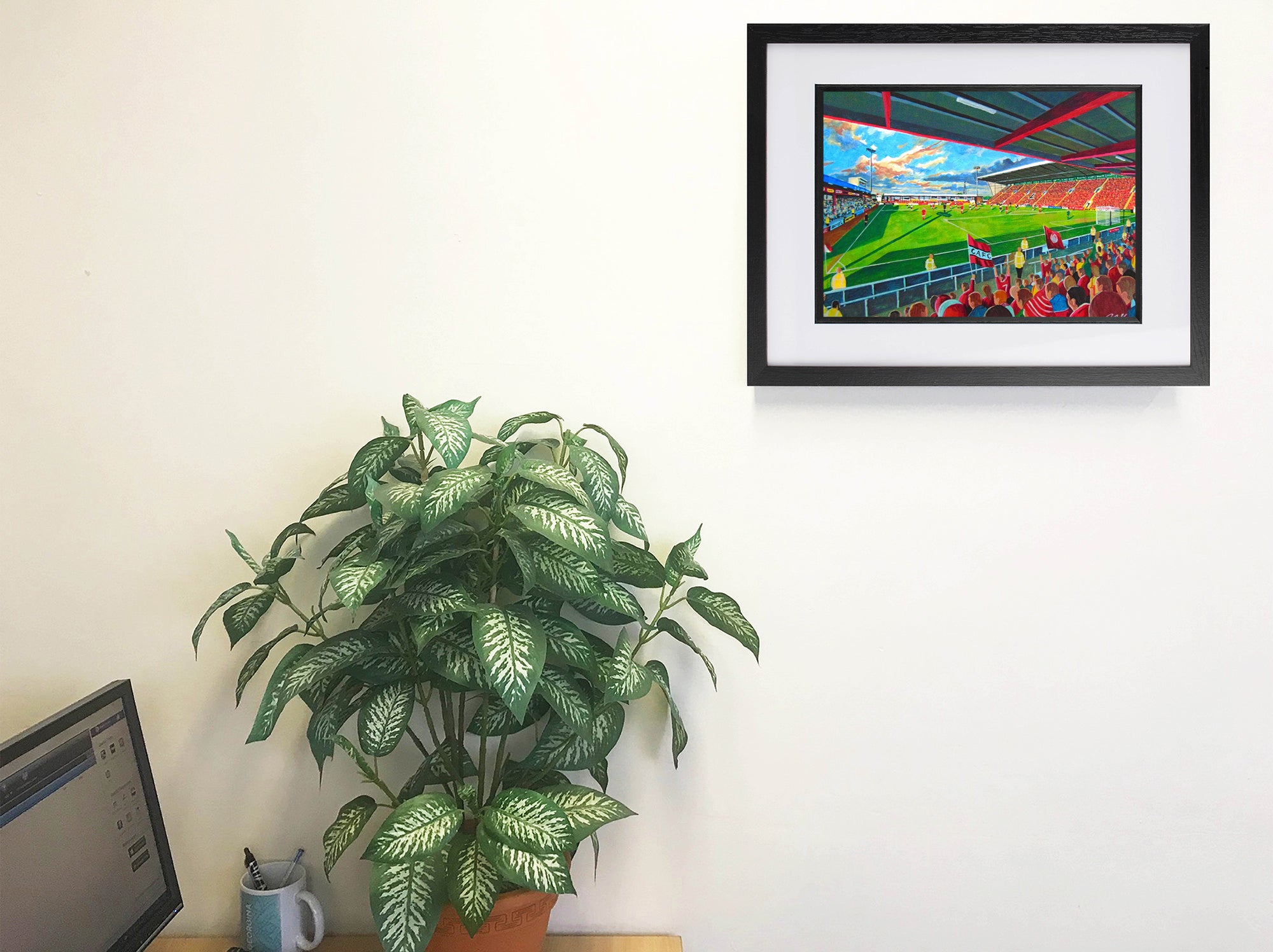 Crewe Alexandra FC Gresty Road Stadium Wall Art A4 Print