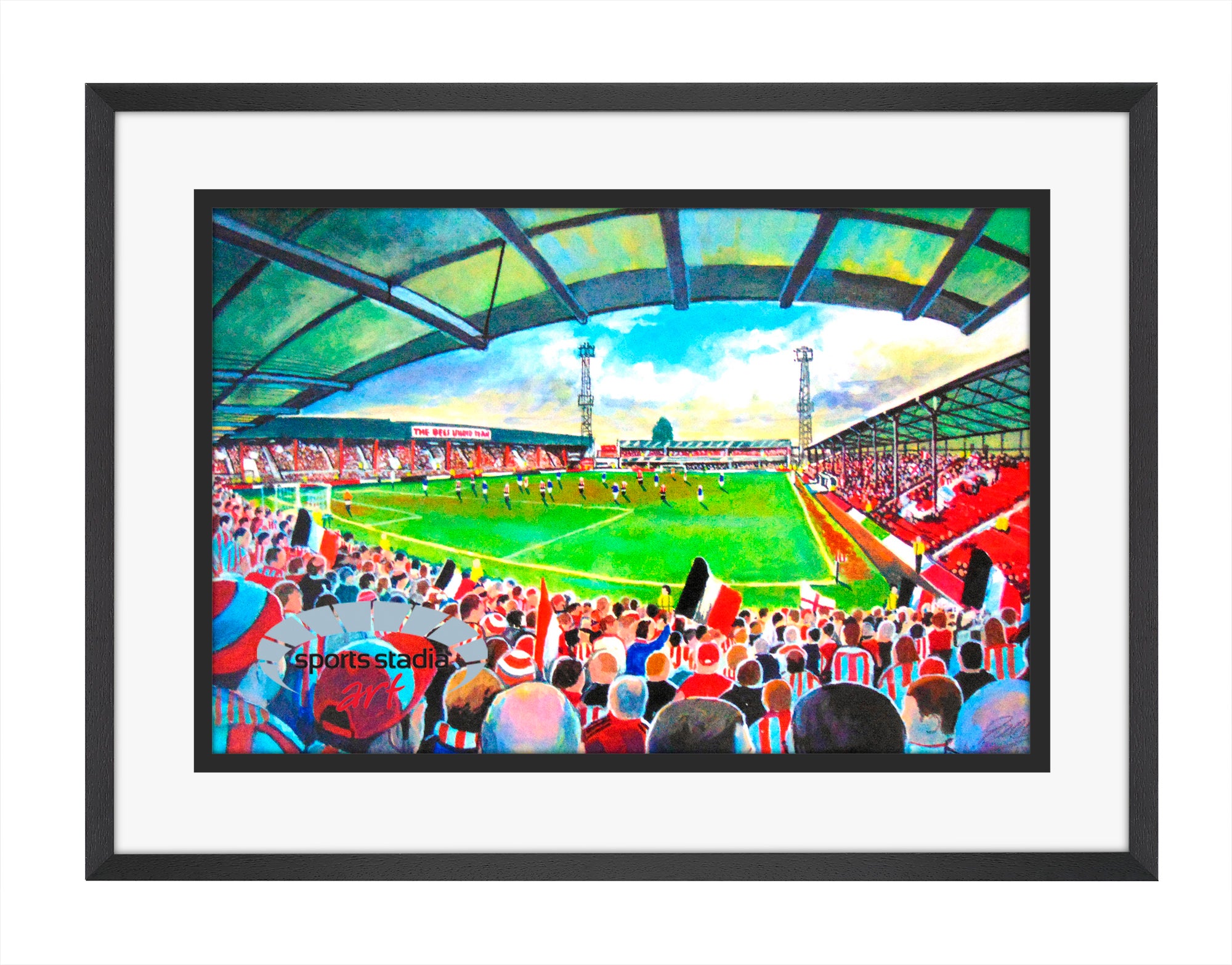 Brentford FC Griffin Park Stadium Wall Art A4 Print