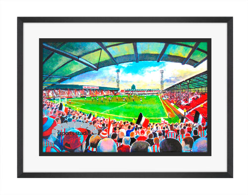 Brentford FC Griffin Park Stadium Wall Art A4 Print