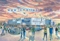 Warrington Wolves Rugby League Halliwell Jones 'Going to the Match' Wall Art A4 Print