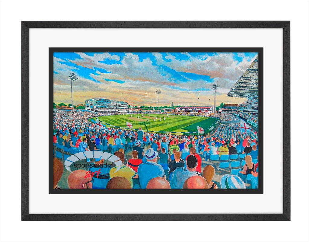 Headingley Stadium Yorkshire CCC Wall Art A4 Print