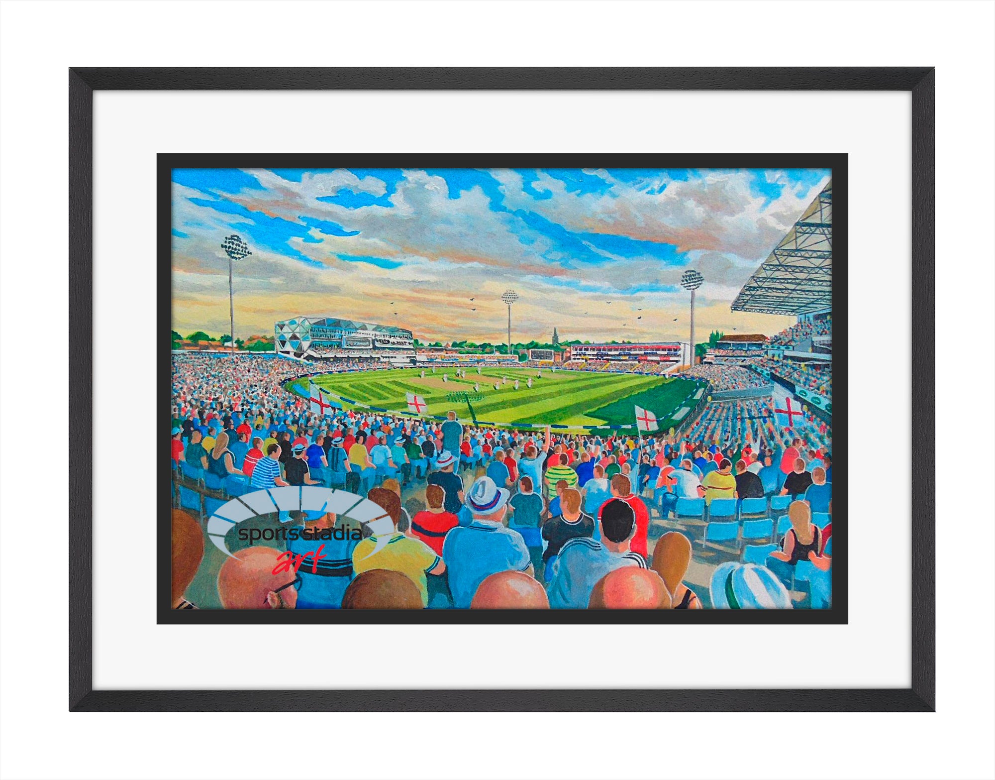 Headingley Stadium Yorkshire CCC Wall Art A4 Print