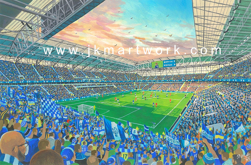 Everton FC Hill Dickinson Stadium Wall Art A4 Print