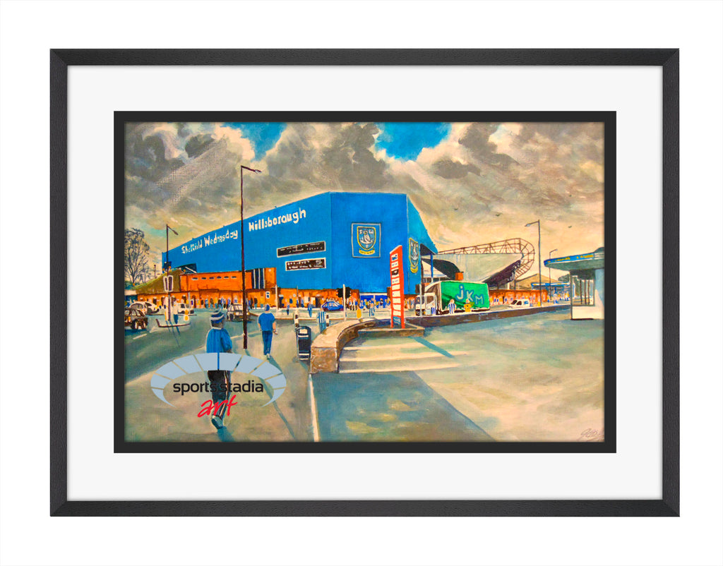 Sheffield Wednesday FC Hillsborough Stadium 'Going to the Match' Wall Art A4 Print