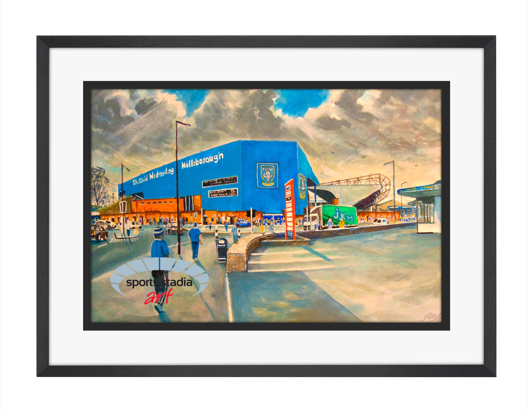 Sheffield Wednesday FC Hillsborough Stadium 'Going to the Match' Wall Art A4 Print