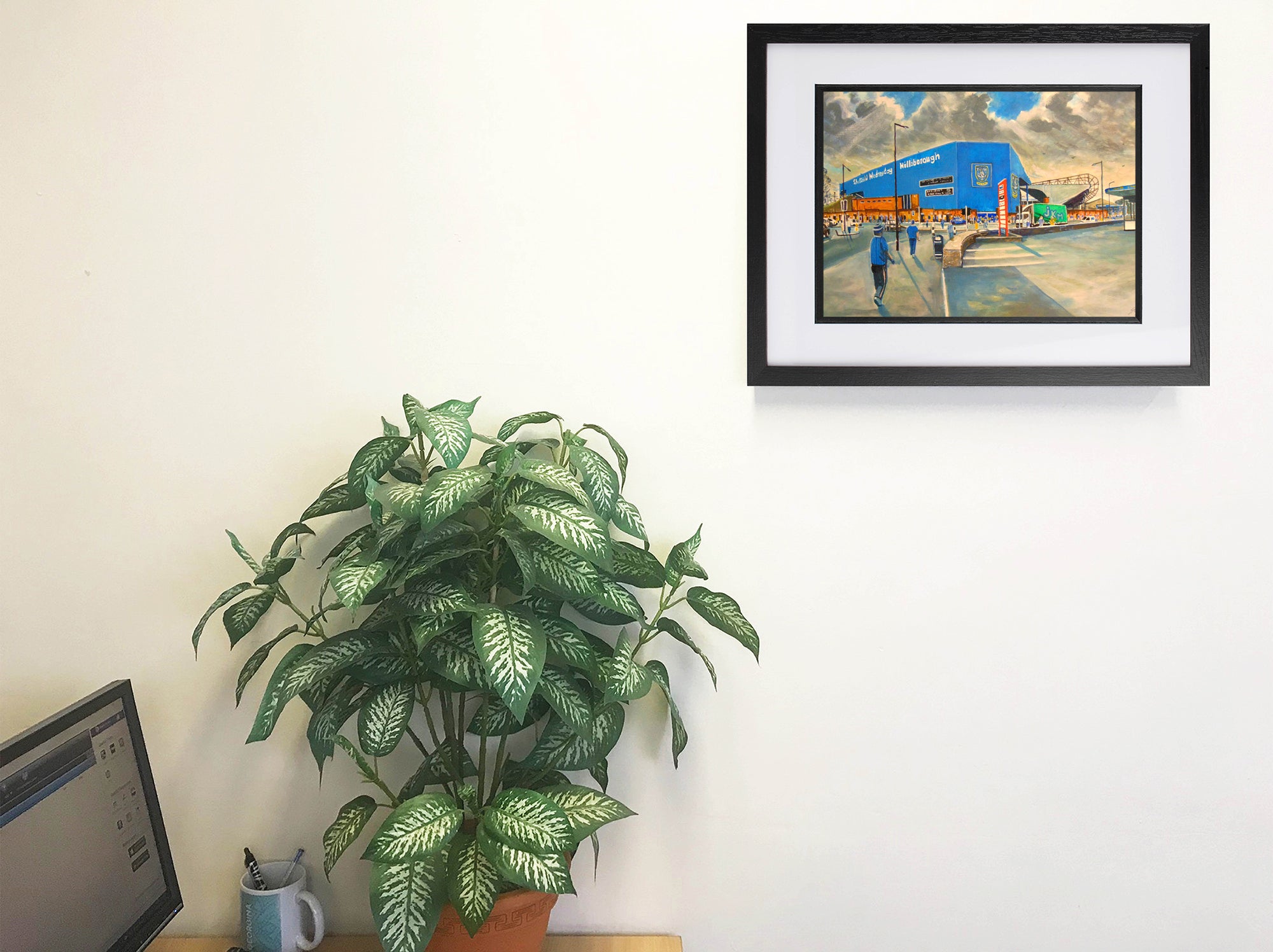 Sheffield Wednesday FC Hillsborough Stadium 'Going to the Match' Wall Art A4 Print
