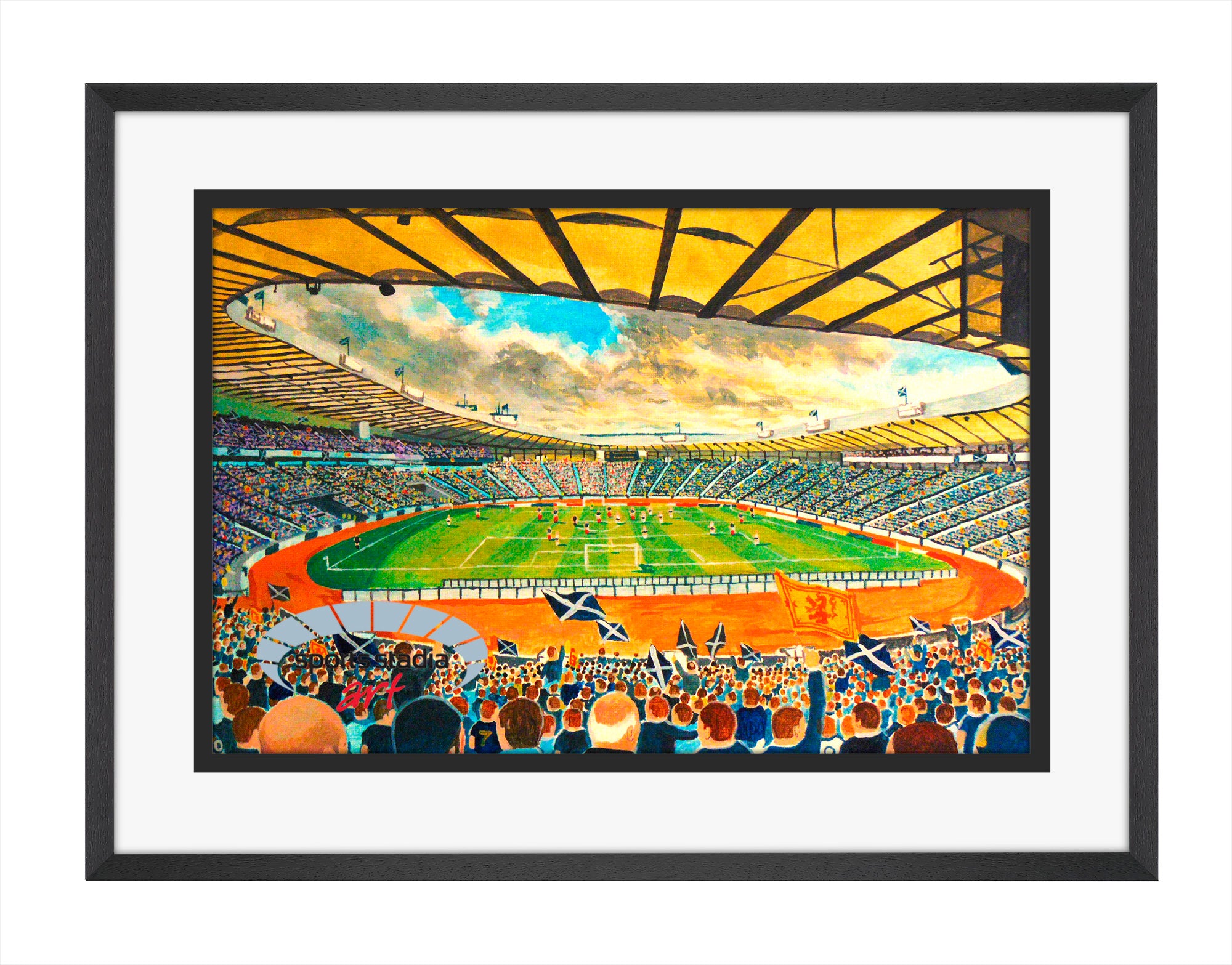 Hampden Park Stadium Scotland Wall Art A4 Print