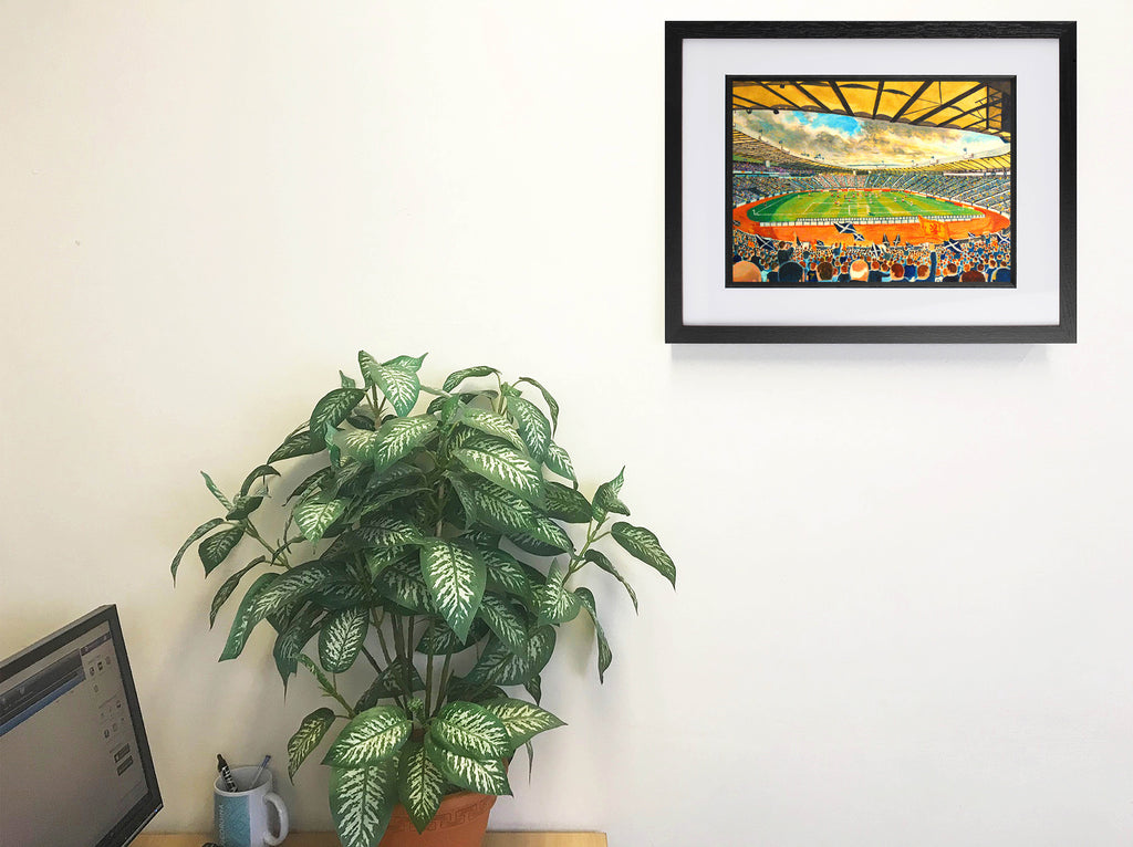 Hampden Park Stadium Scotland Wall Art A4 Print