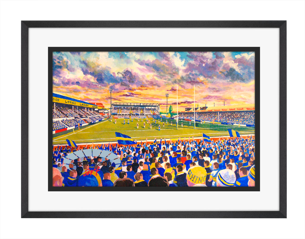 Leeds Rhinos Rugby League Headingley Carnagie Stadium Wall Art A4 Print