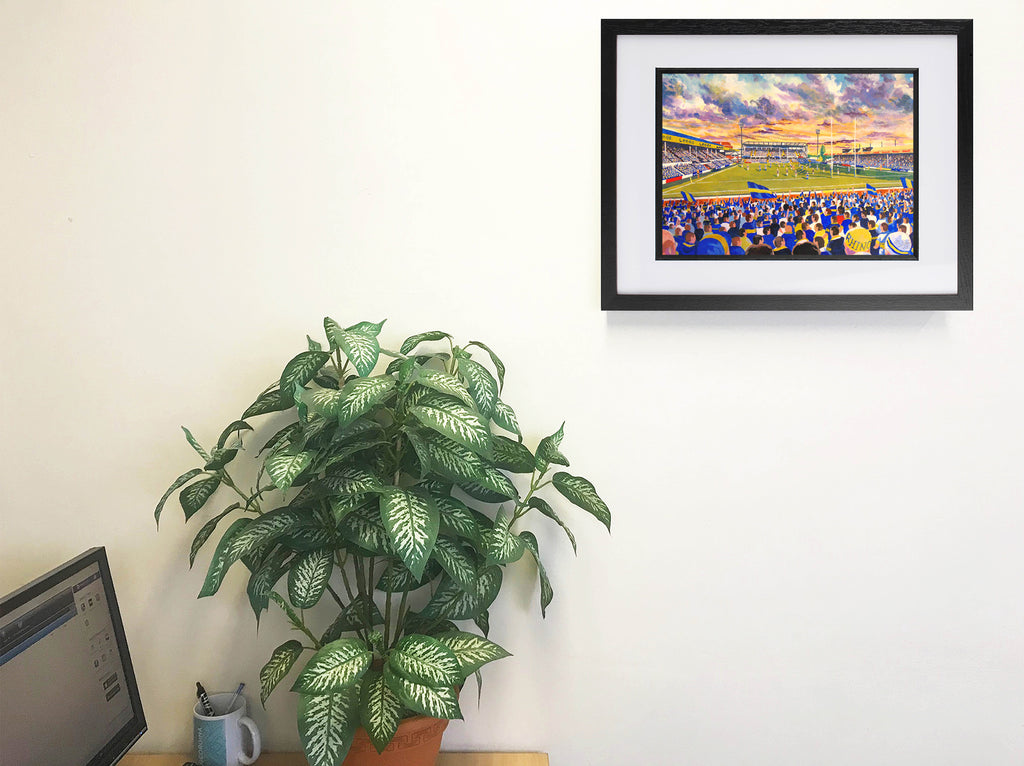 Leeds Rhinos Rugby League Headingley Carnagie Stadium Wall Art A4 Print