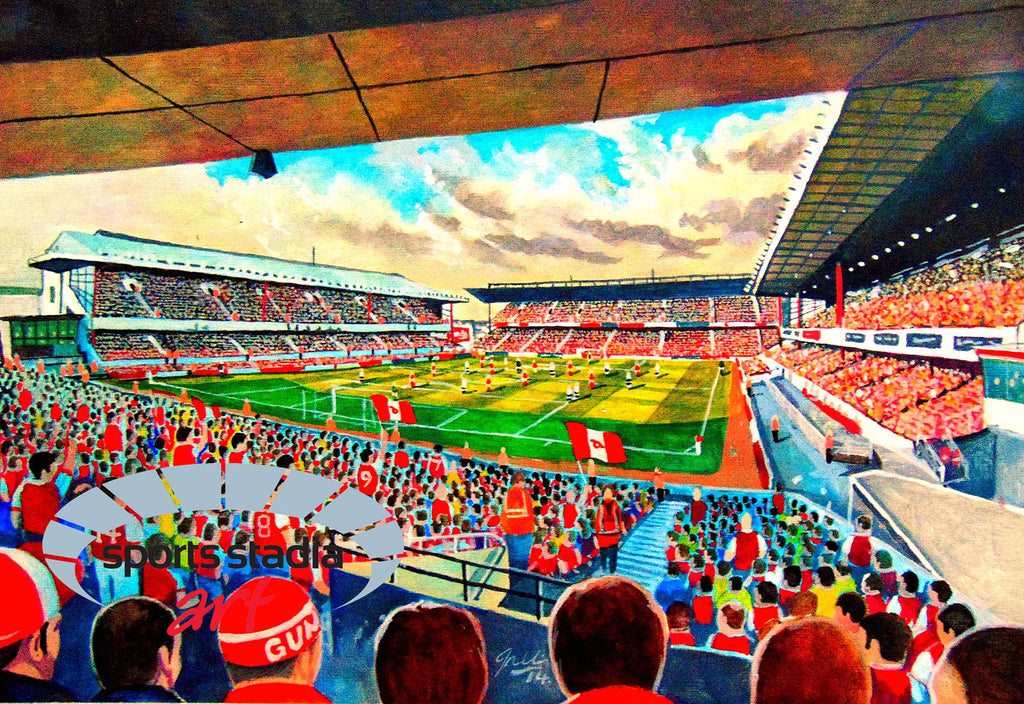 Arsenal FC Highbury Stadium Wall Art A4 Print