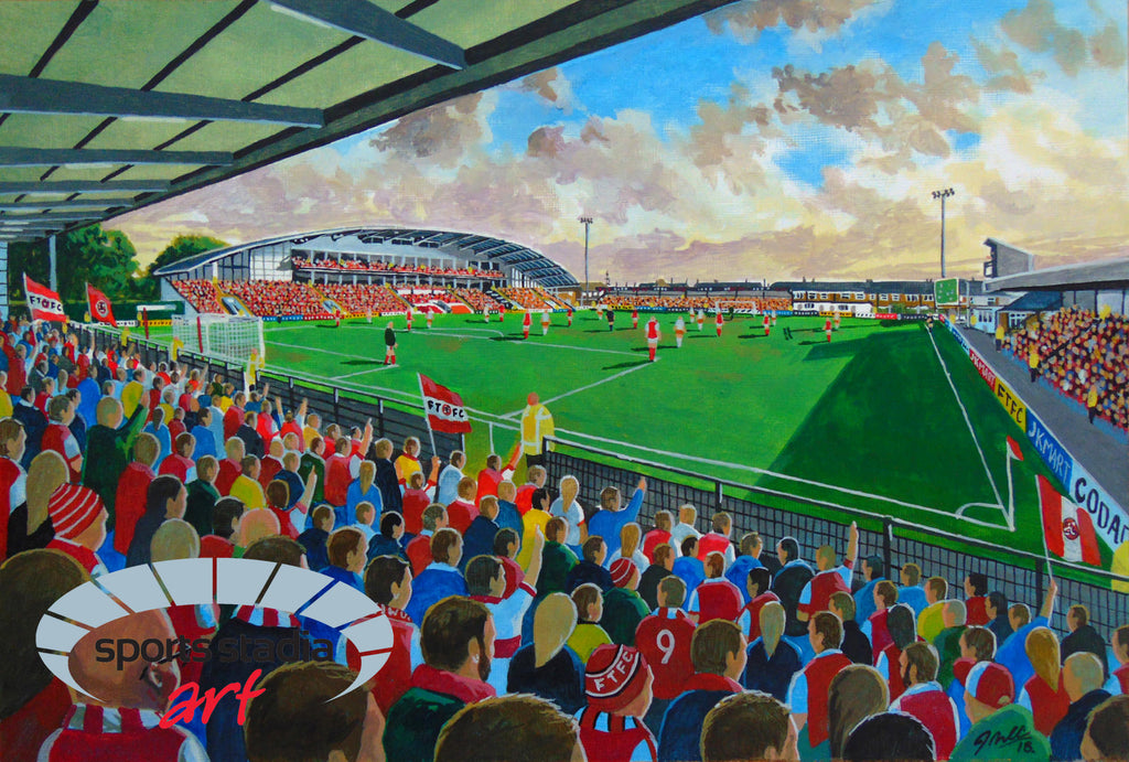 Fleetwood Town FC Highbury Stadium Wall Art A4 Print
