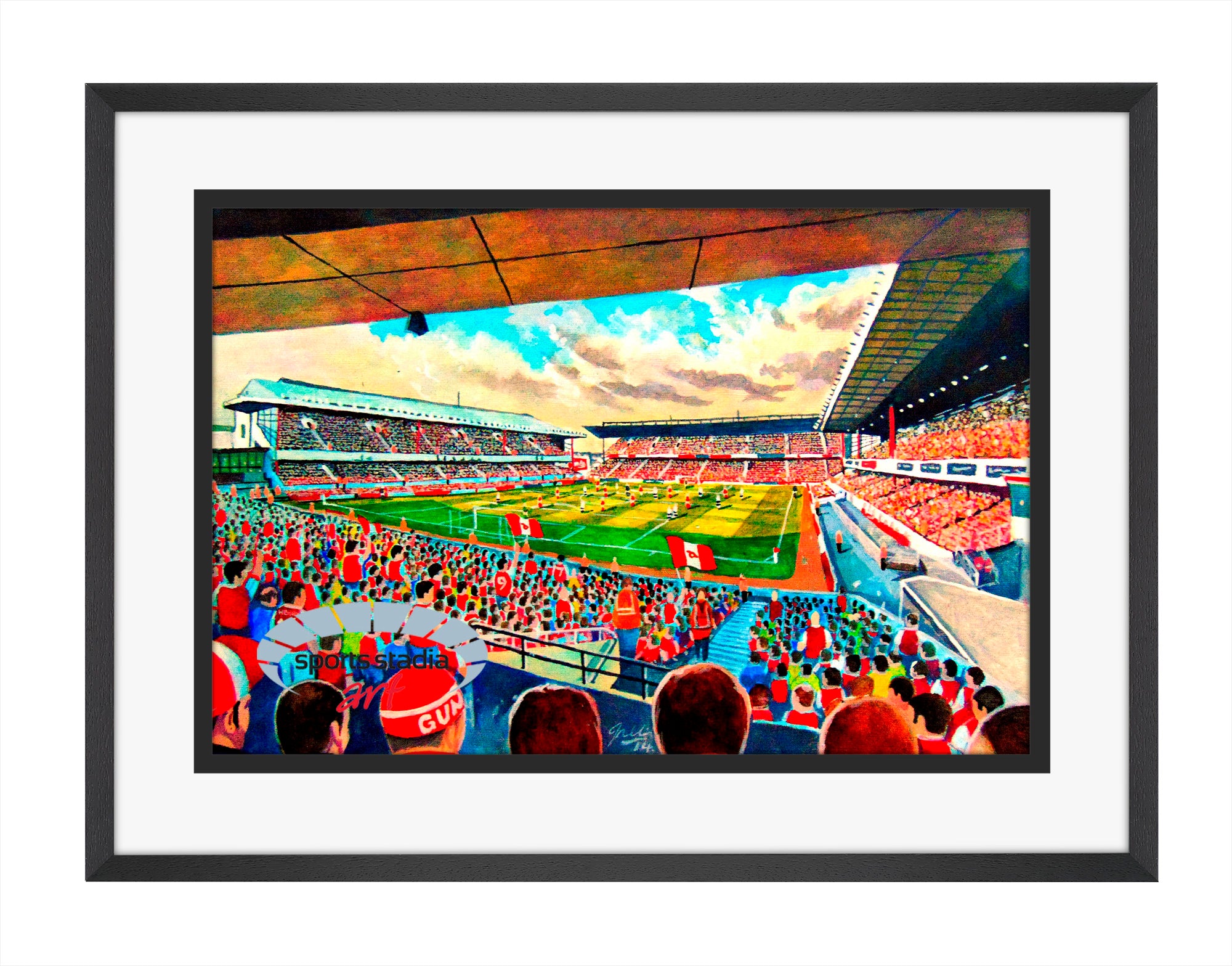 Arsenal FC Highbury Stadium Wall Art A4 Print